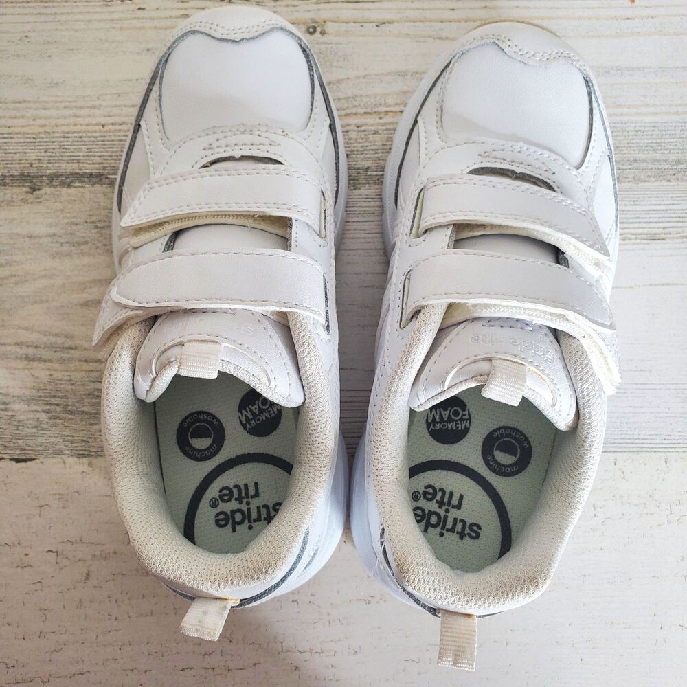 Stride Rite Cooper 2.0 H&L Casual Comfort White Shoes Toddler Boys Size 12M - Picture 9 of 11